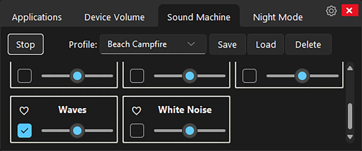 Volume Mixer - ambient sound machine profiles