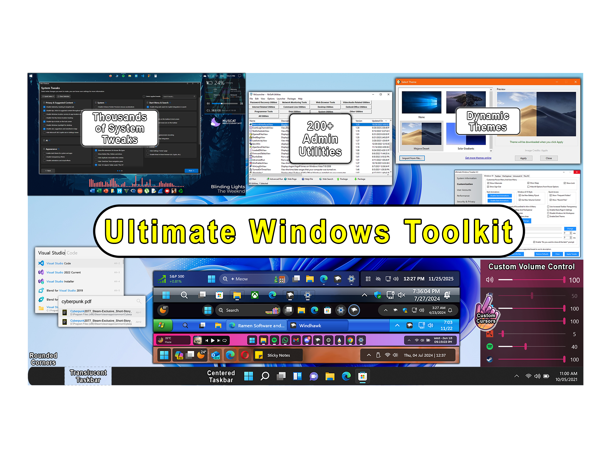 Ultimate Windows Toolkit (450+ Customization & Privacy Utilities)